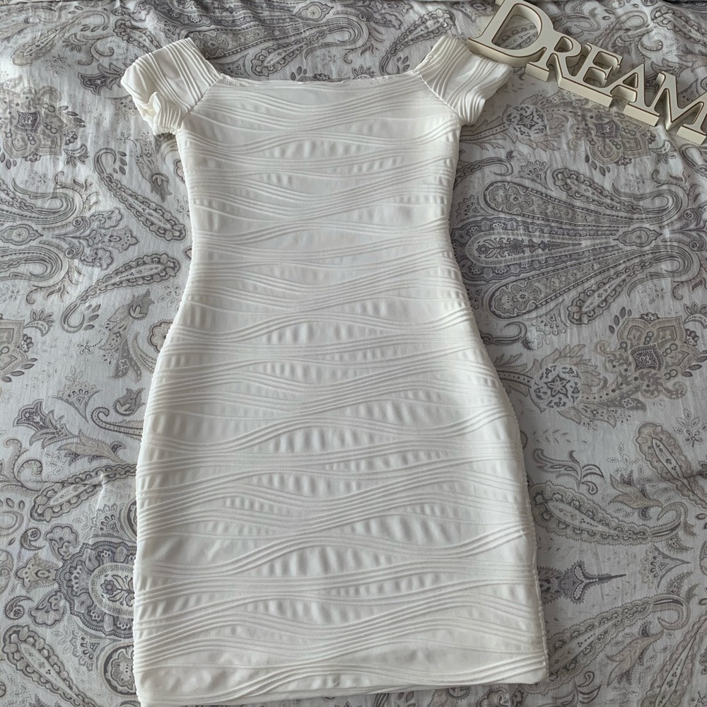 NEW White Tight Mini Party Dress